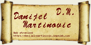 Danijel Martinović vizit kartica